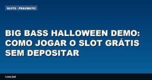 Imagem do jogo Big Bass Halloween Demo com elementos de Halloween e gráficos vibrantes.