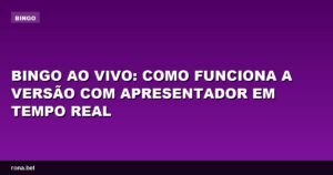 Imagem de um apresentador animado em um jogo de bingo ao vivo, interagindo com os jogadores.