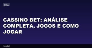 Análise do cassino bet com jogos populares e dicas de como jogar.