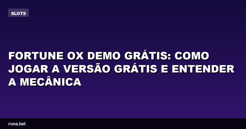 Imagem ilustrativa do jogo Fortune Ox demo grátis com gráficos vibrantes e personagens divertidos.