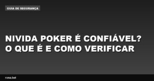 Imagem de uma mesa de poker com fichas, representando a confiabilidade do Nivida Poker.