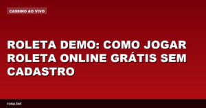 Imagem de uma roleta demo, mostrando como jogar roleta online grátis sem cadastro.