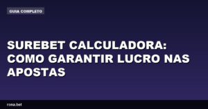 Imagem de uma tela de computador mostrando a surebet calculadora em uso para apostas.